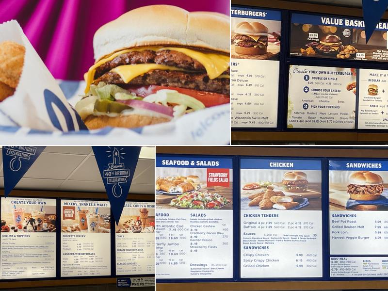 Culver’s Menu