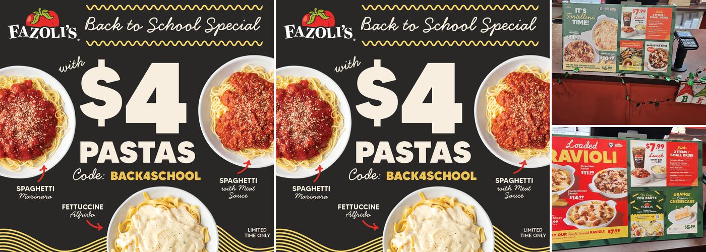 Fazoli's Menu