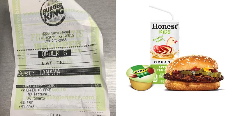 Burger King Menu