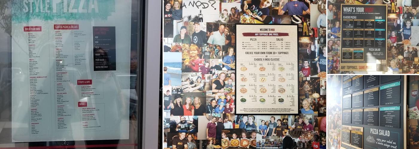 MOD Pizza Menu