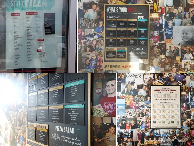 MOD Pizza Menu