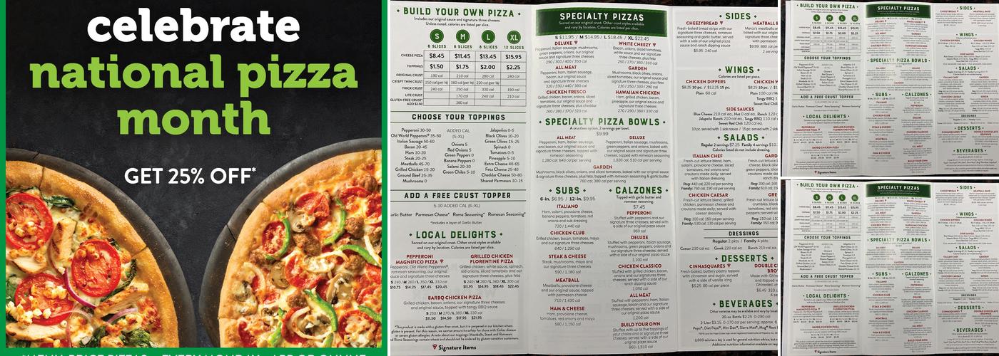 Marco's Pizza Menu