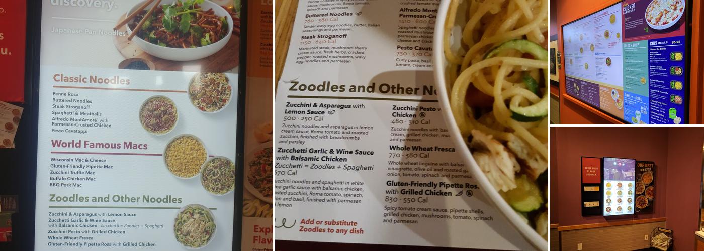 Noodles and Company Menu
