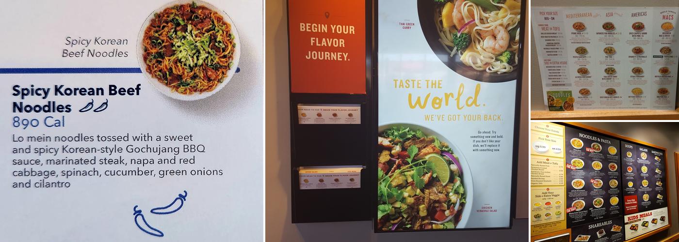 Noodles and Company Menu