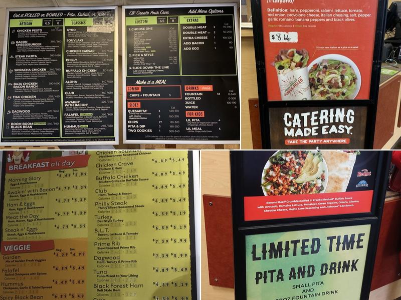 Pita Pit Menu