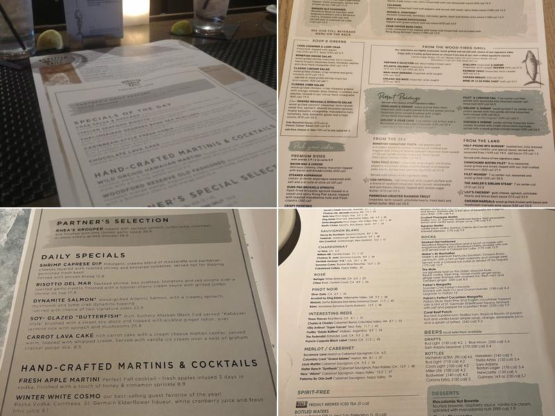 Bonefish Grill Menu