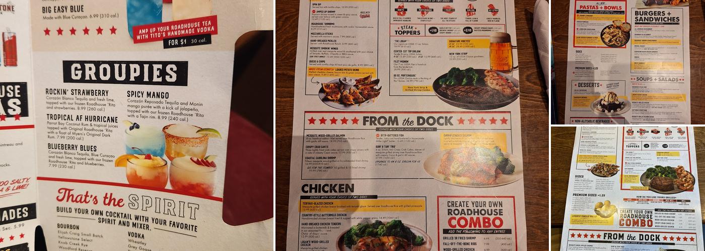 Logan's Roadhouse Menu