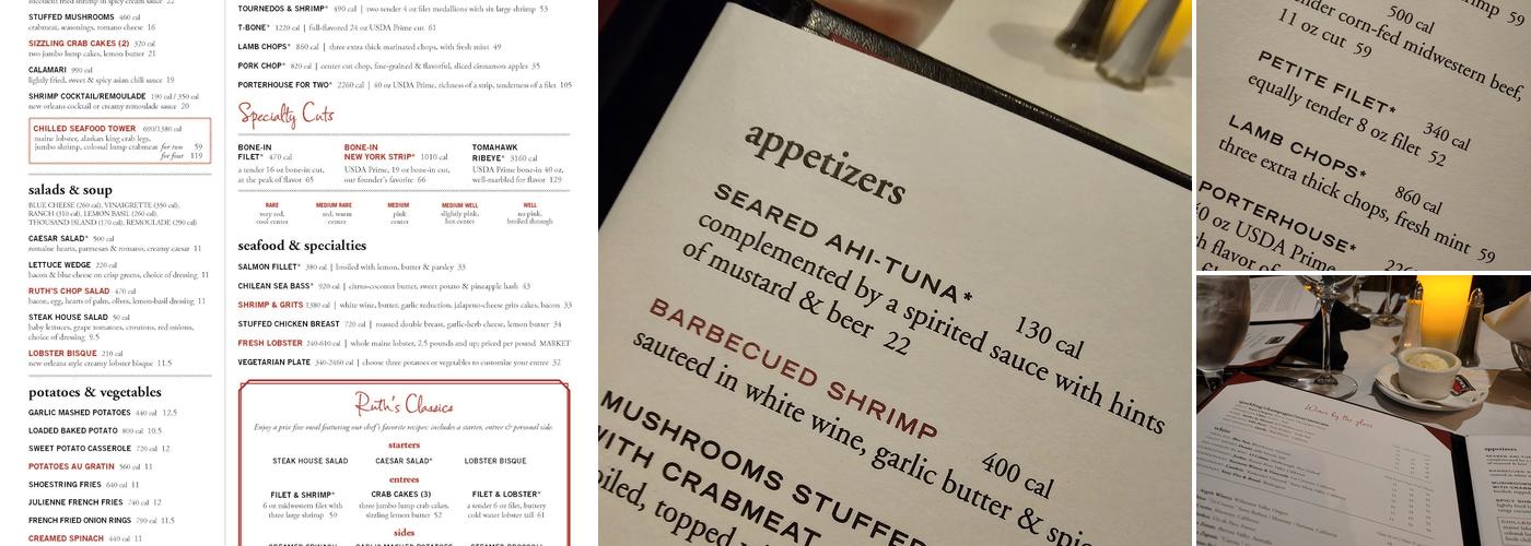 Ruth's Chris Steak House Menu