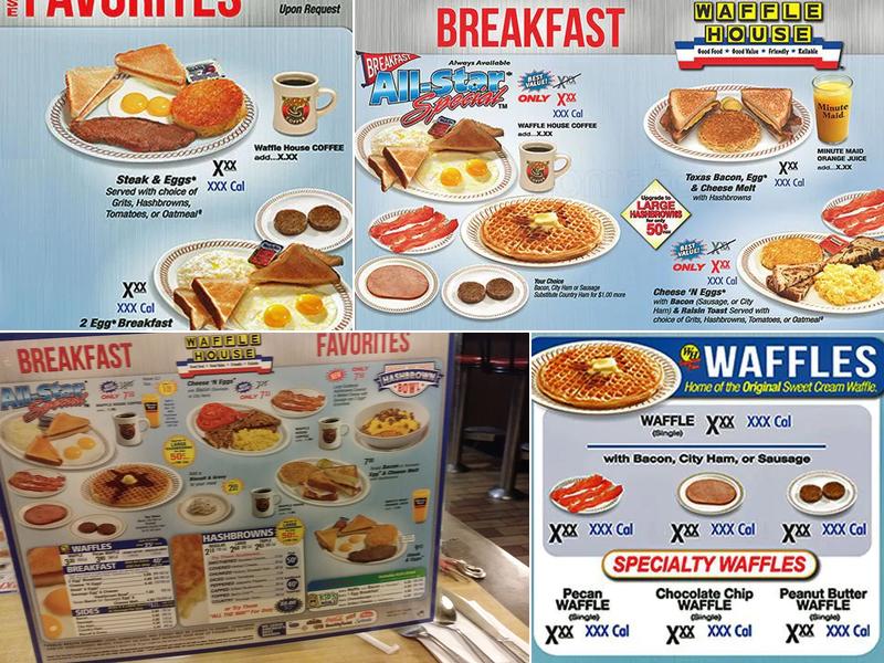 Waffle House Menu