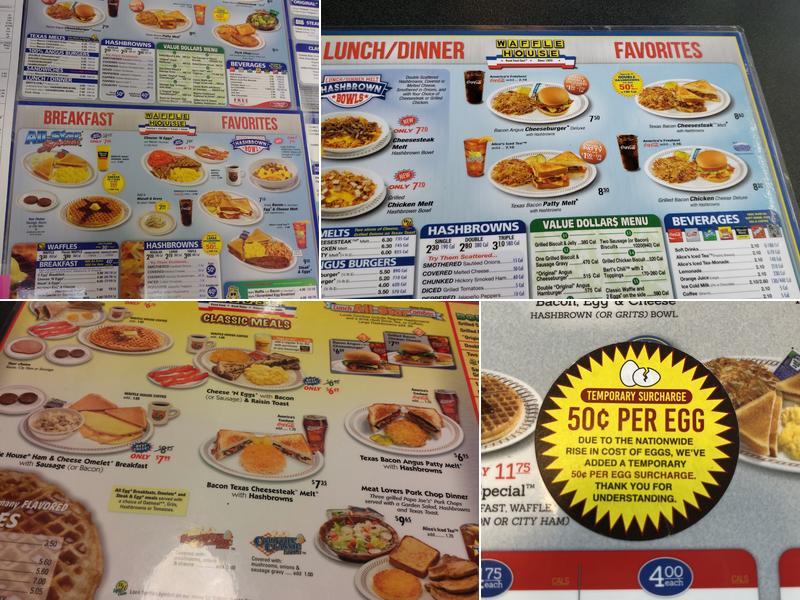 Waffle House Menu