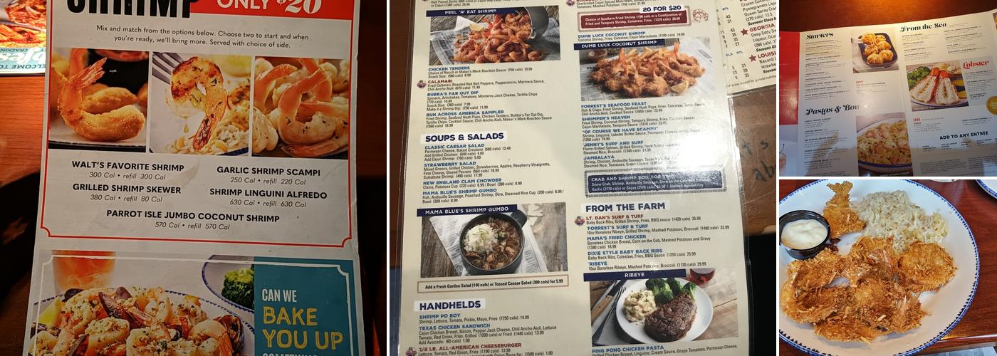 Red Lobster Menu