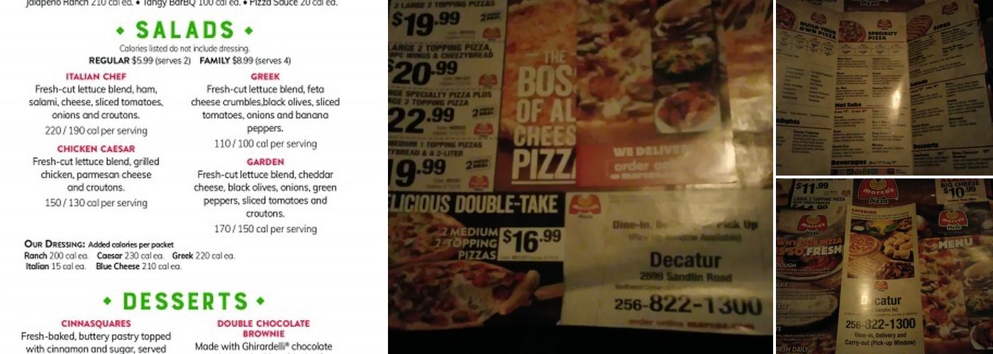 Marco's Pizza Menu