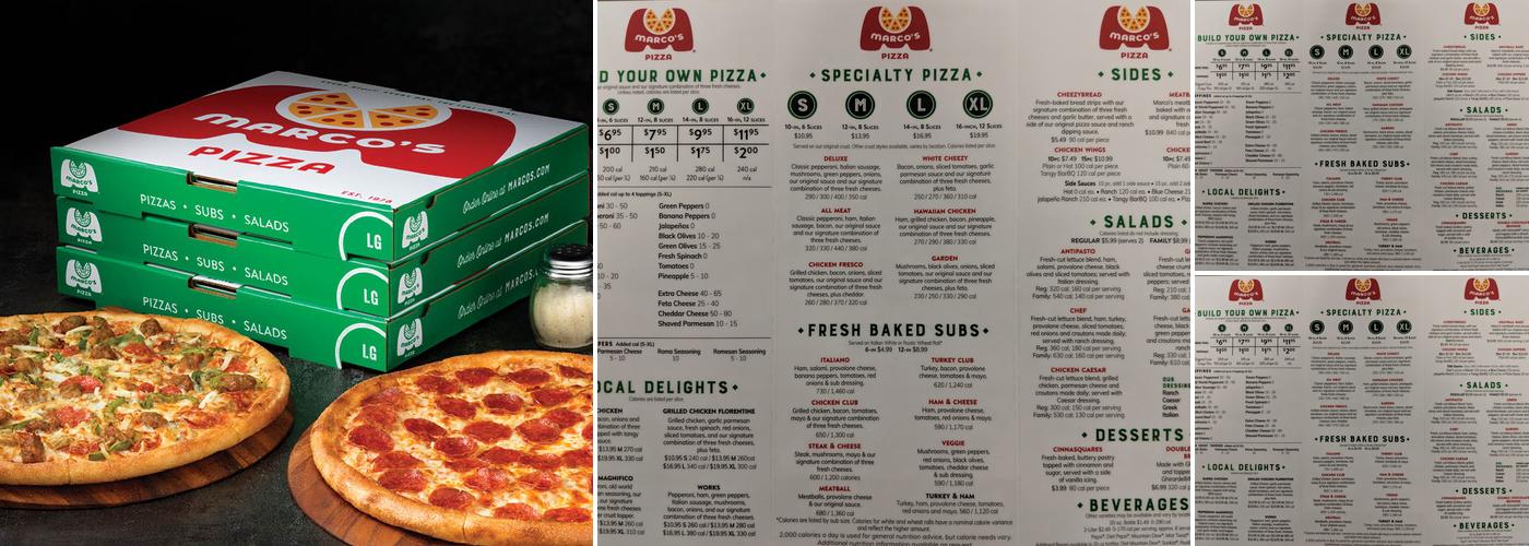 Marco's Pizza Menu