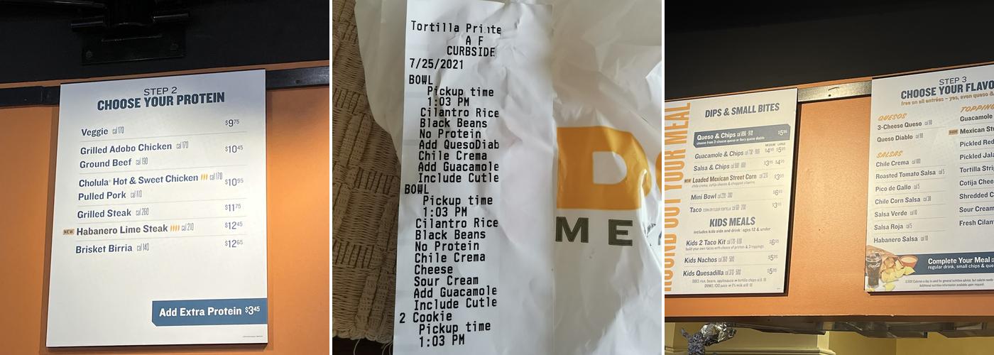 QDOBA Mexican Eats Menu