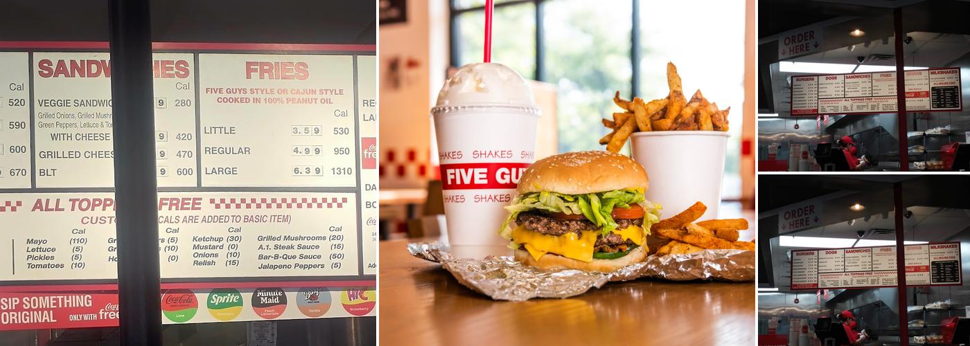 Five Guys Menu