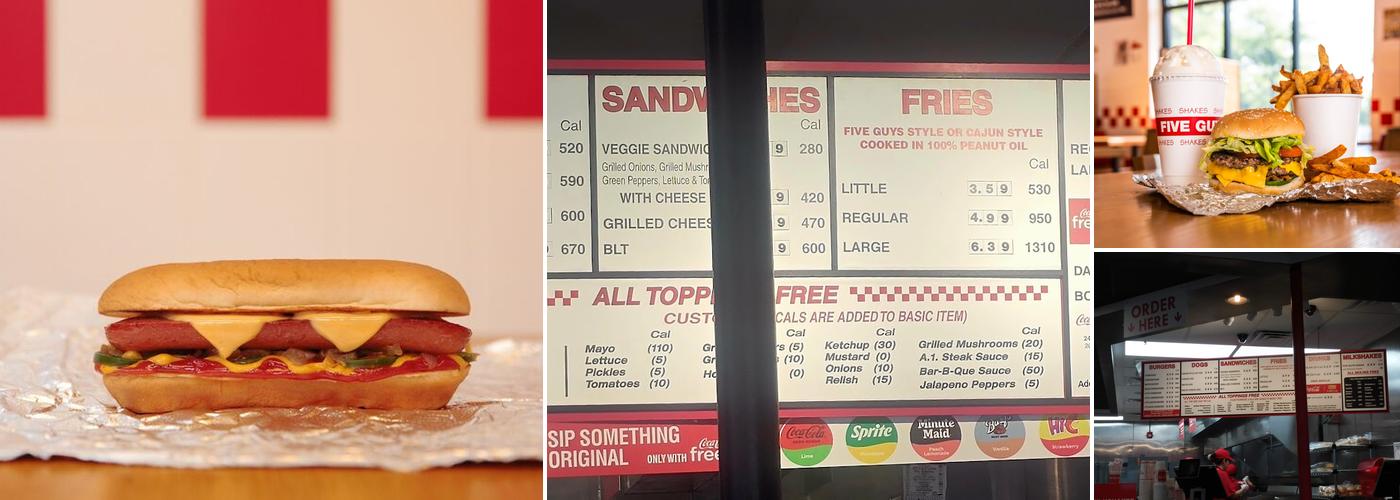 Five Guys Menu