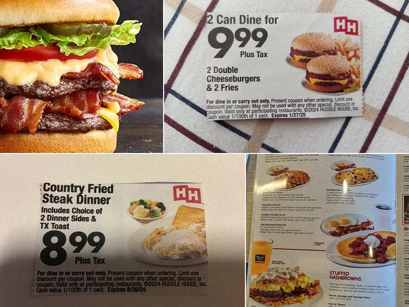 Huddle House Menu