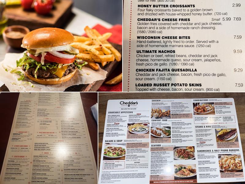 Cheddar's Scratch Kitchen Menu