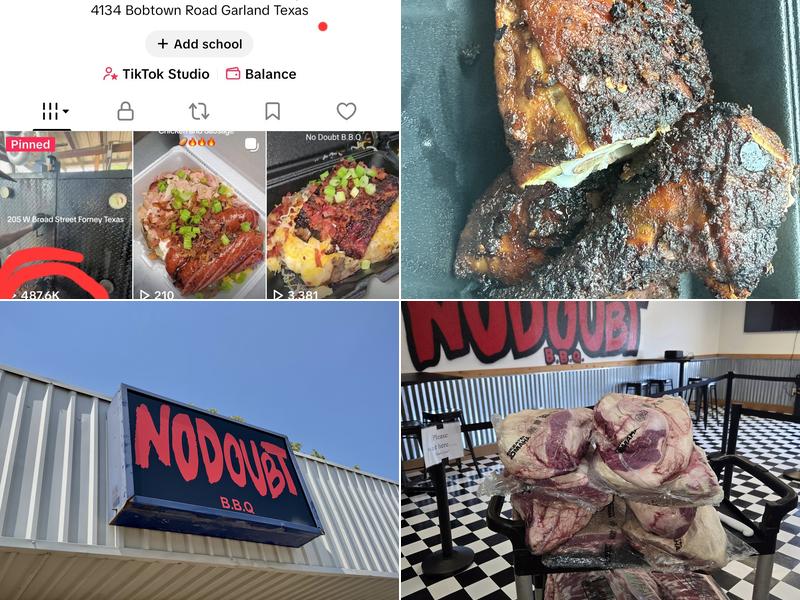NoDoubt BBQ 205 W Broad St, Forney