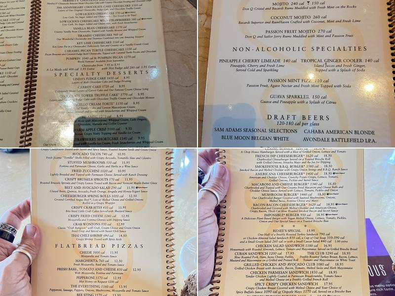 The Cheesecake Factory Menu