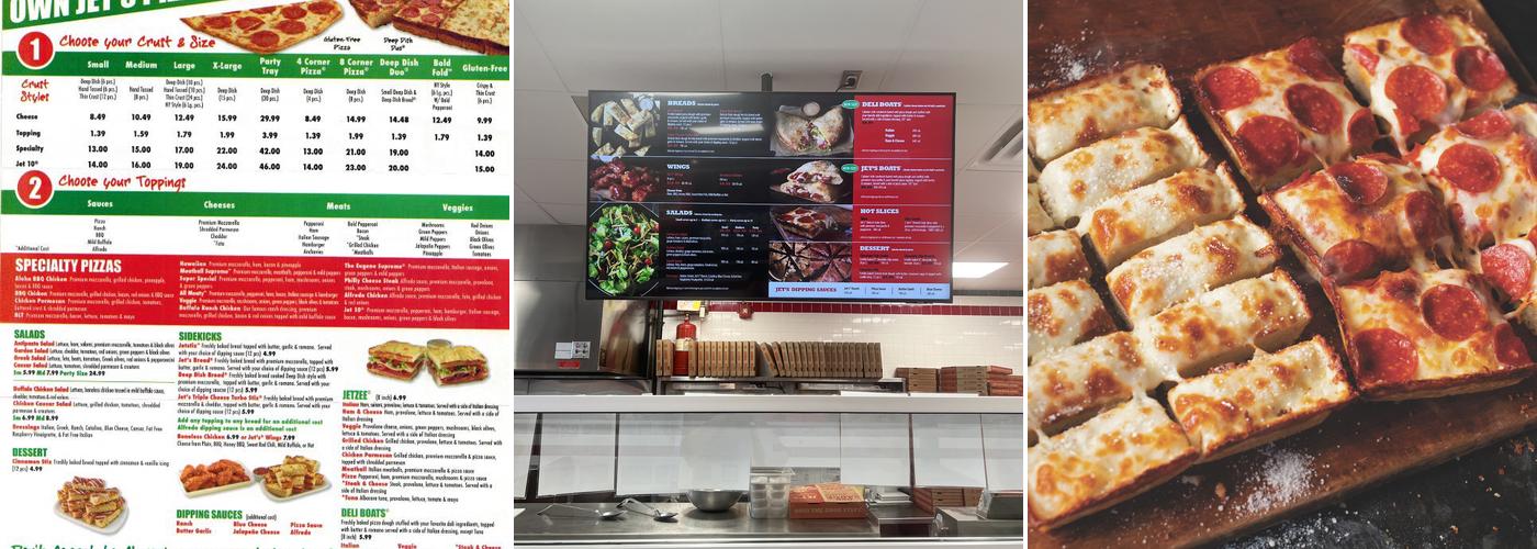 Jet's Pizza Menu