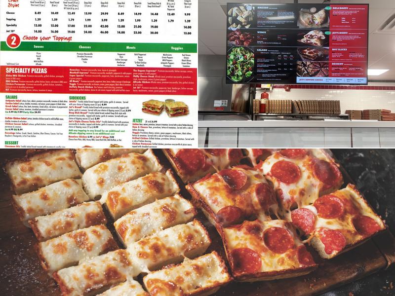 Jet's Pizza Menu