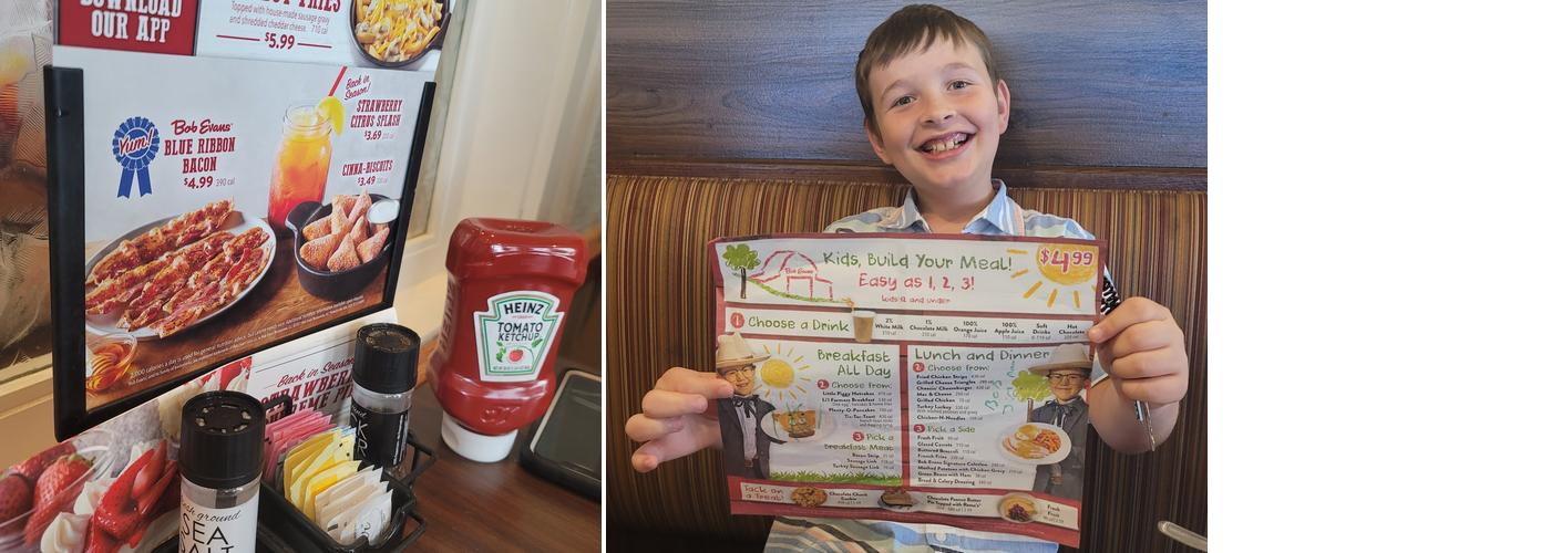 Bob Evans Menu