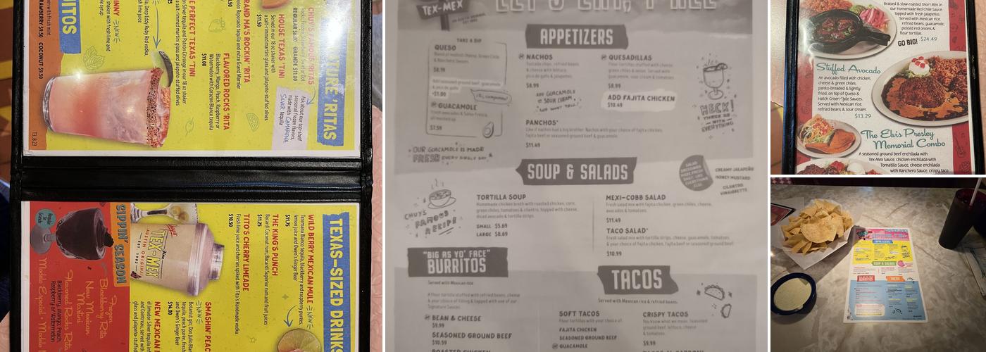 Chuy's Menu