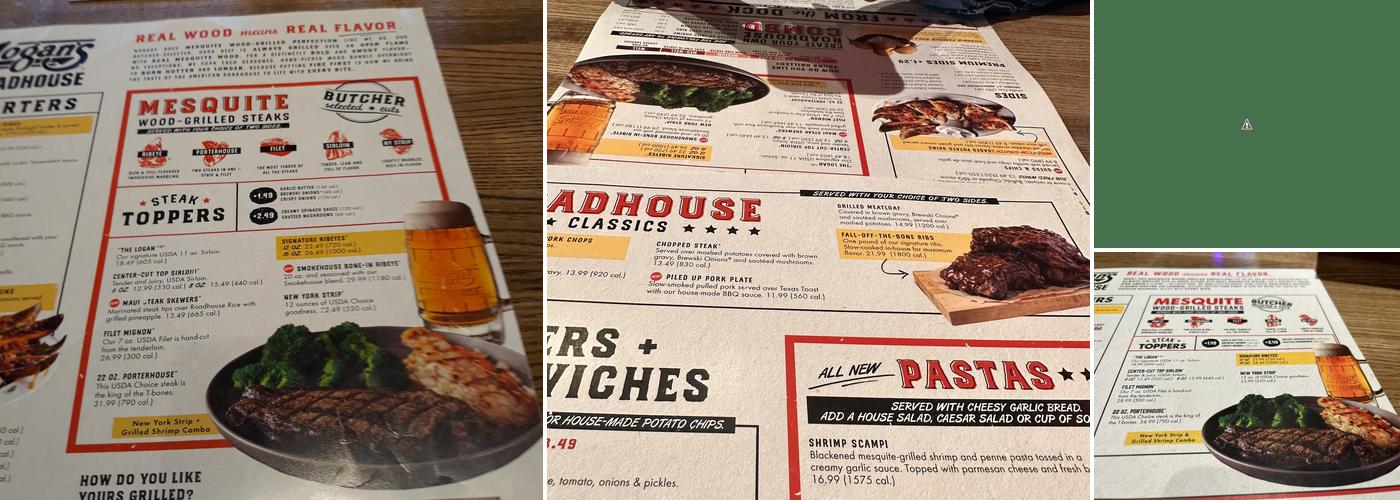 Logan's Roadhouse Menu