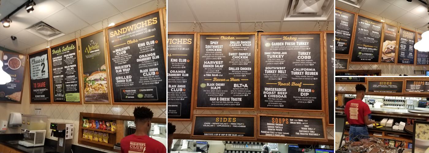 McAlister's Deli Menu