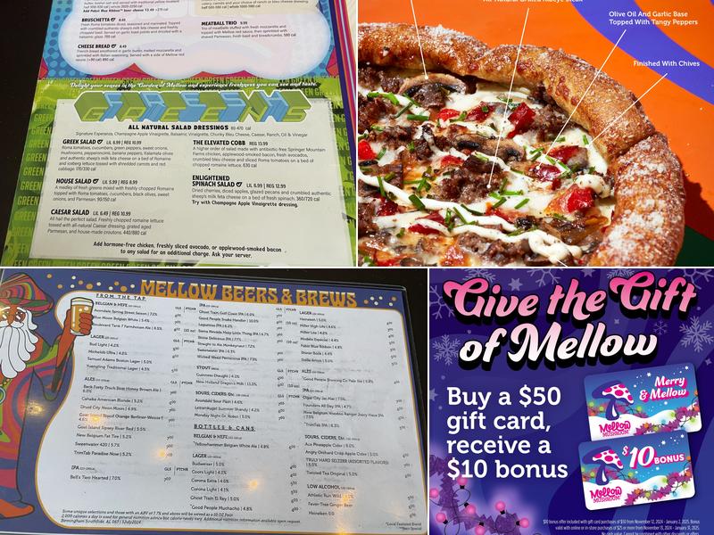 Mellow Mushroom Birmingham Menu