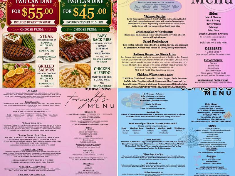 Dine 82 Menu