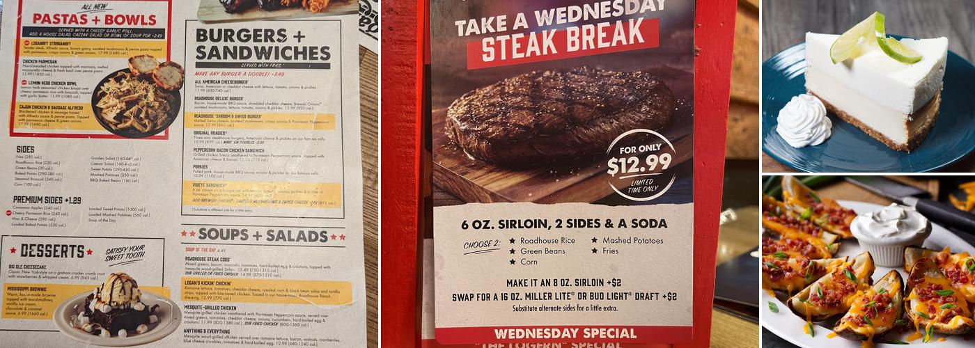 Logan's Roadhouse Menu