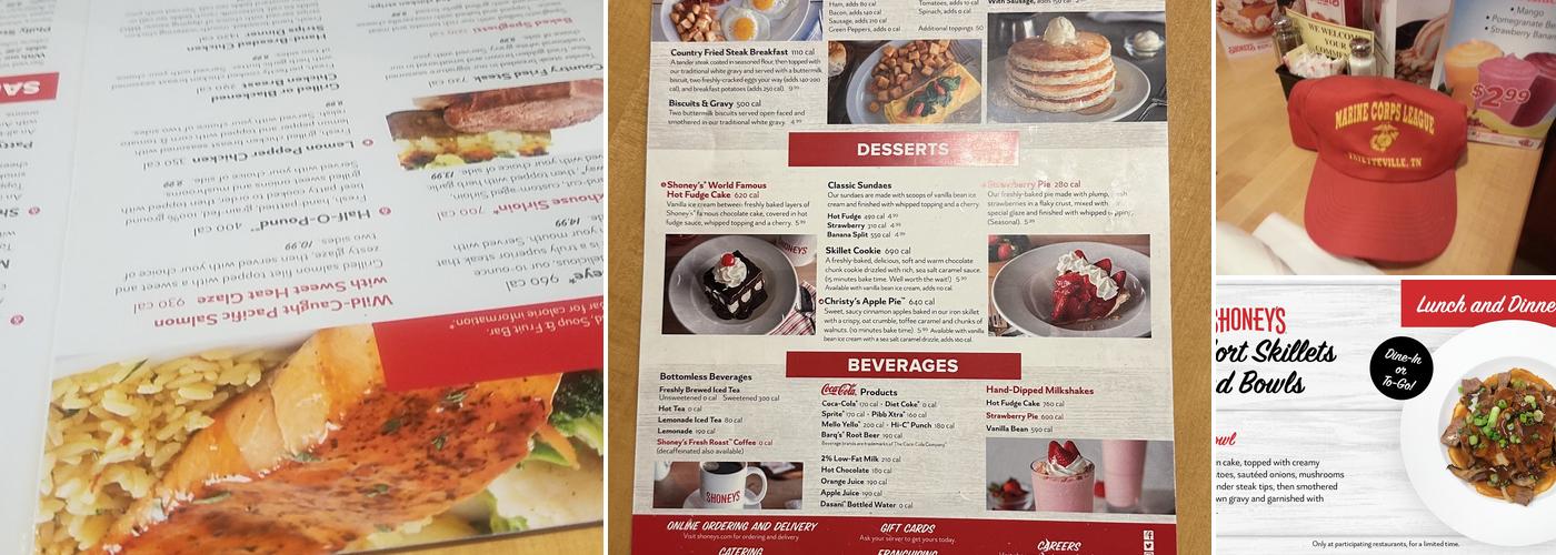 Shoney's Menu