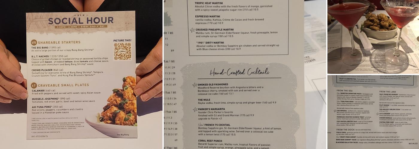 Bonefish Grill Menu