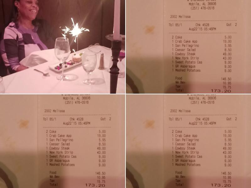 Ruth's Chris Steak House Menu