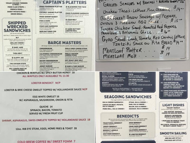 Dockside Cafe Menu