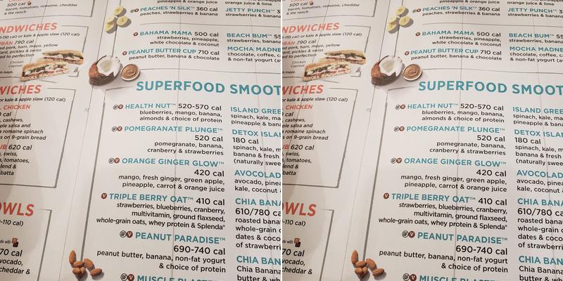 Tropical Smoothie Cafe Menu