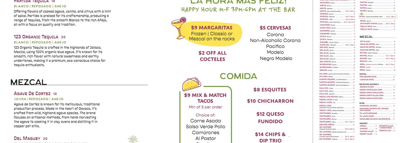 Nomada Menu