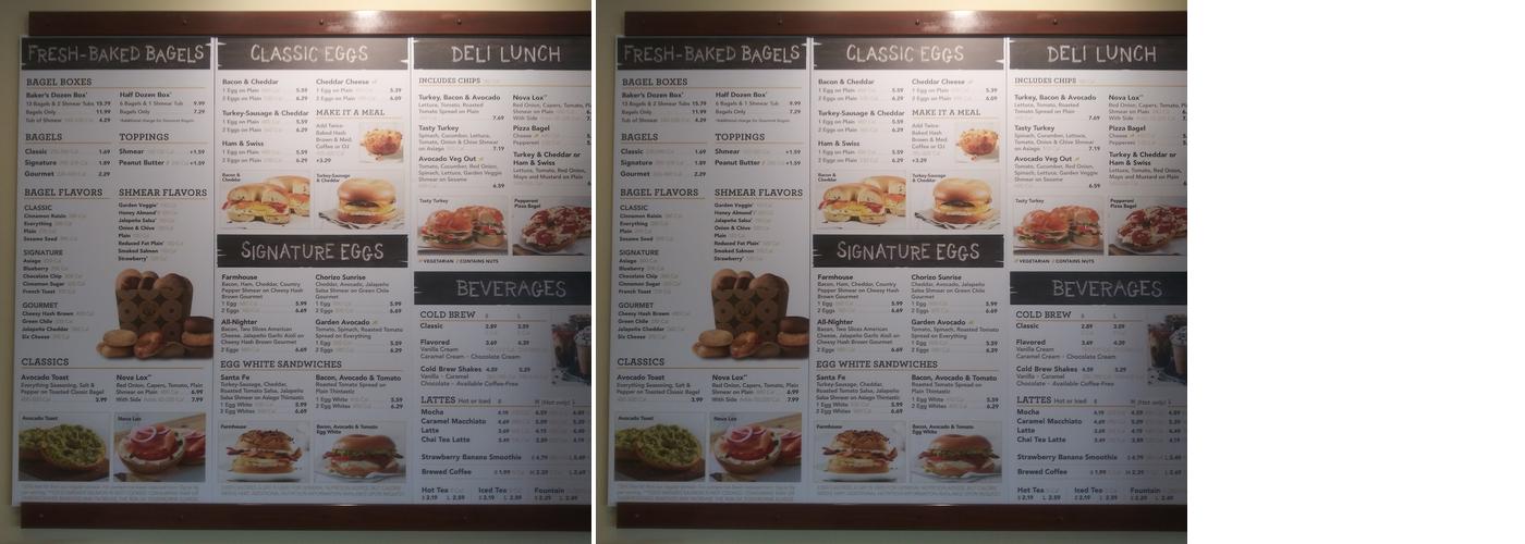 Einstein Bros. Bagels Menu