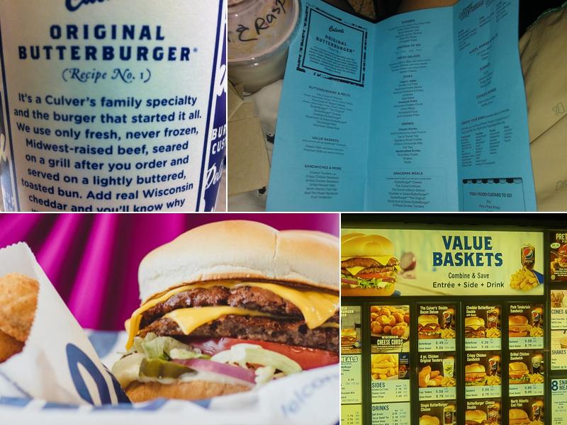 Culver’s Menu