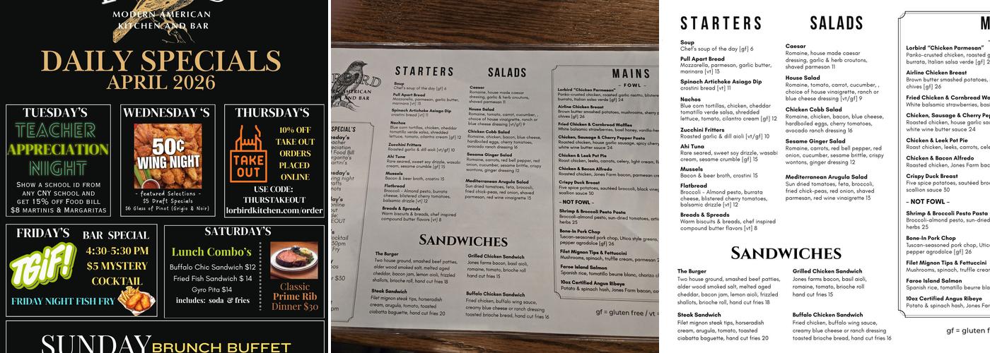 LORBIRD Menu