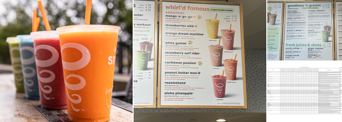 Jamba Menu