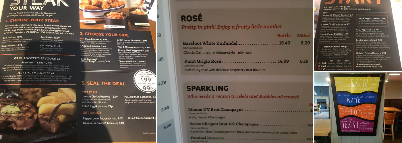 Beefeater The Duck Menu