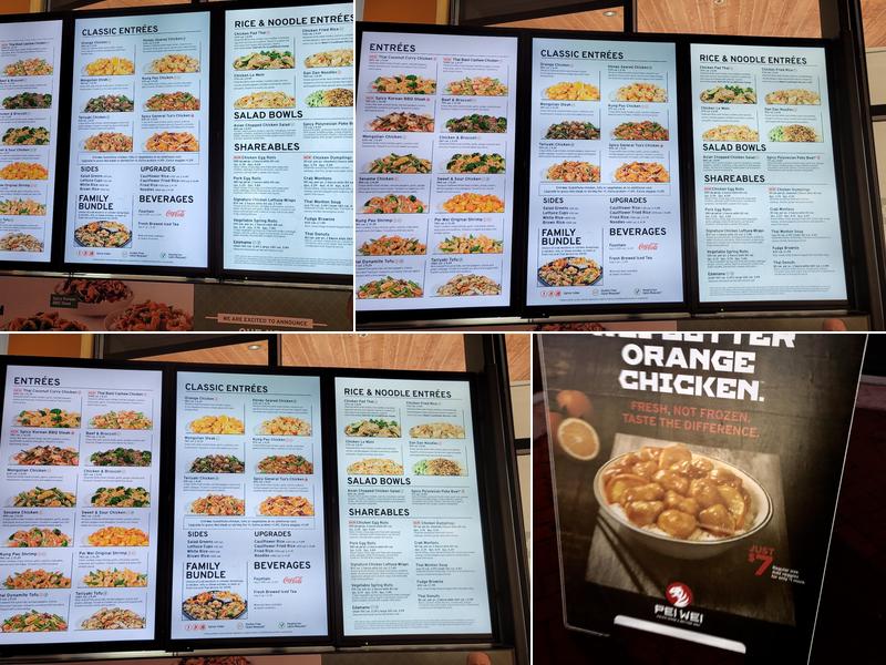 Pei Wei Asian Kitchen Menu