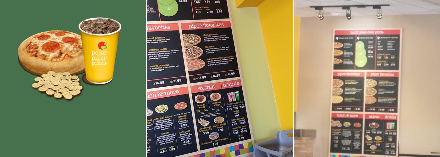Peter Piper Pizza Menu