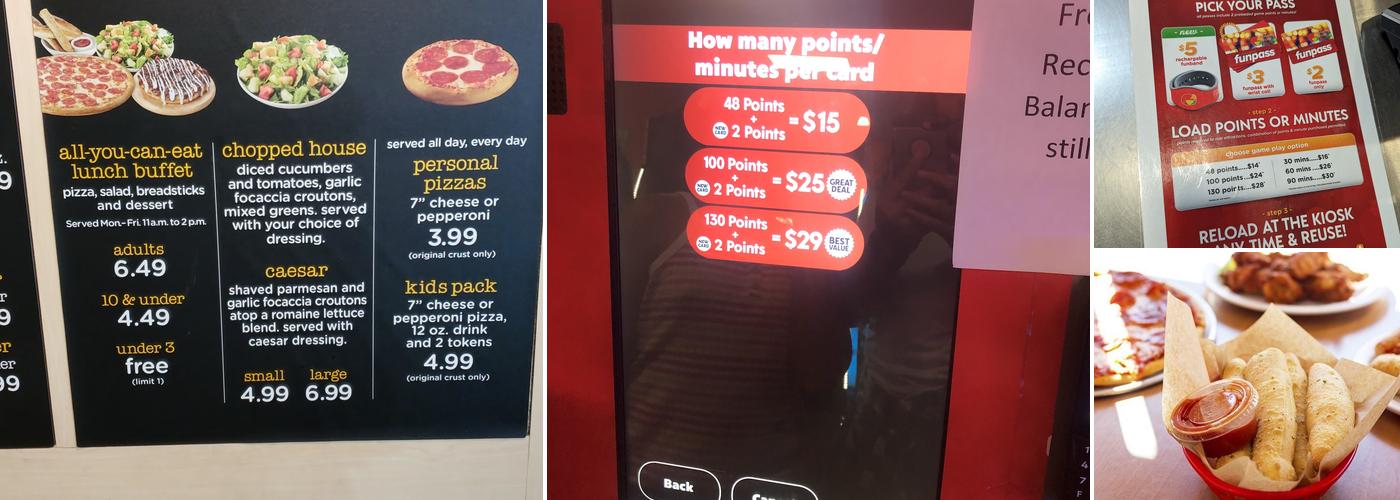 Peter Piper Pizza Menu