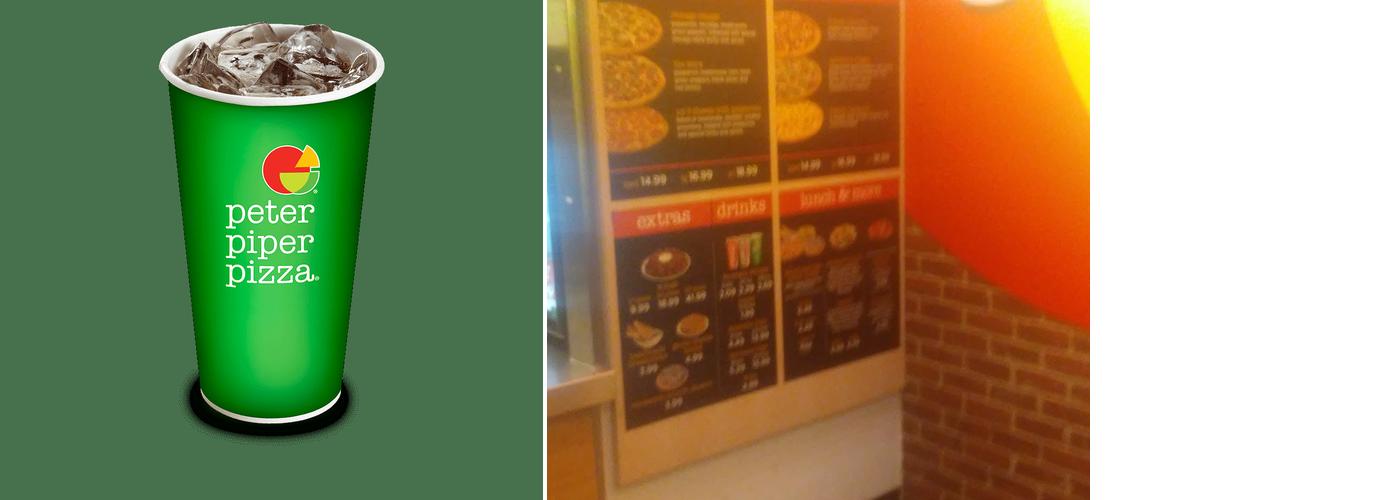 Peter Piper Pizza Menu