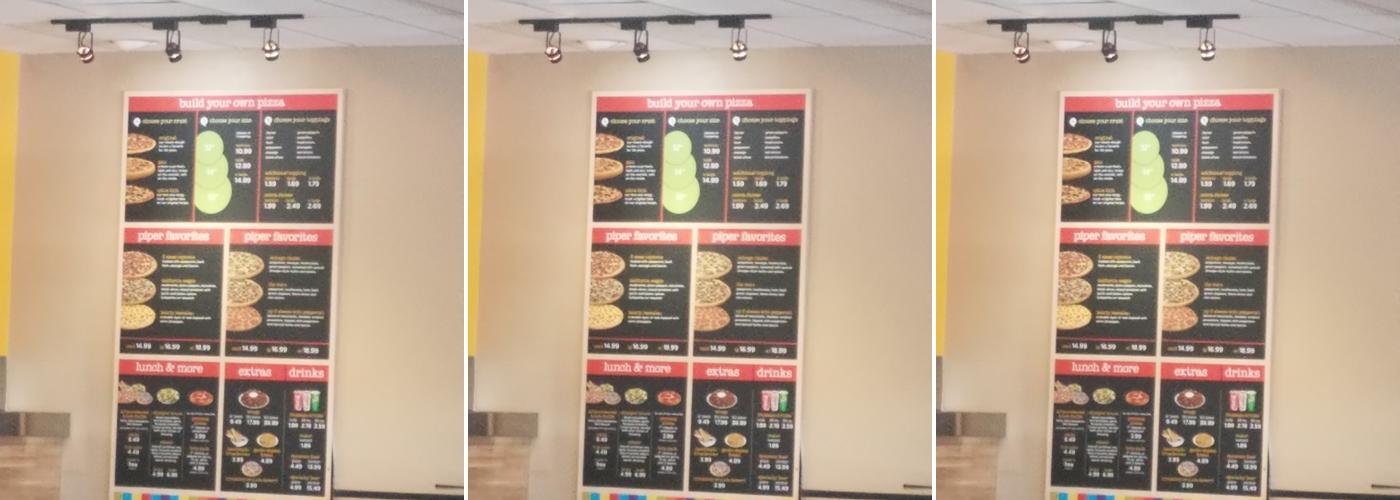 Peter Piper Pizza Menu
