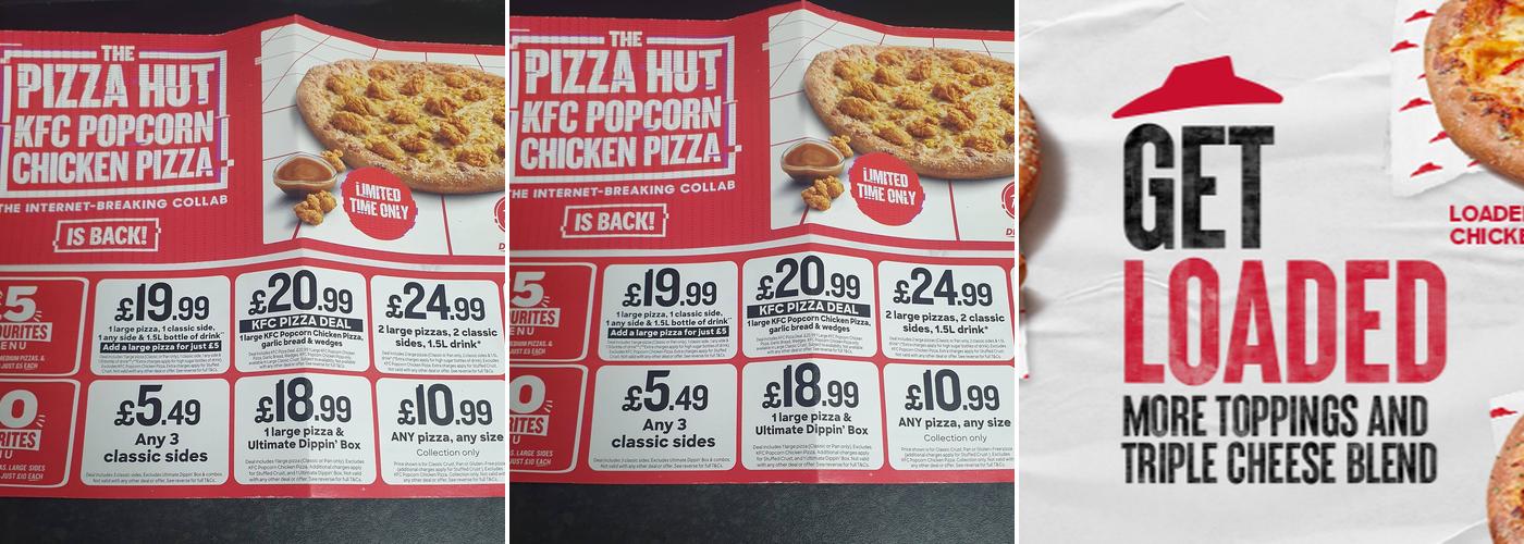 Pizza Hut Delivery Menu